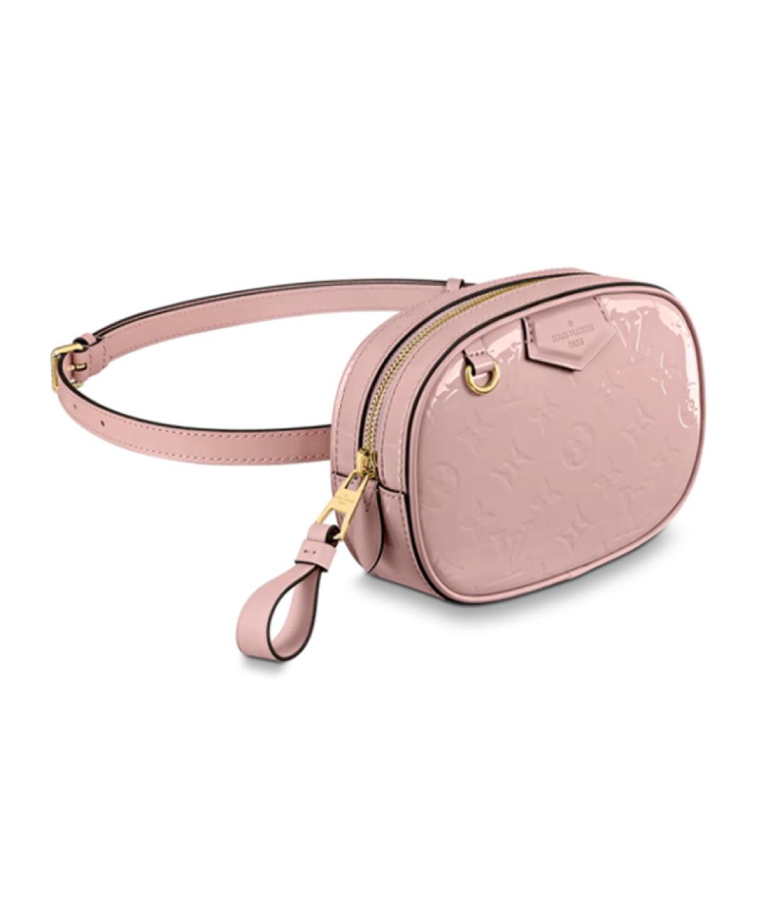 LOUIS VUITTON Розовая кожаная поясная сумка, фото 2