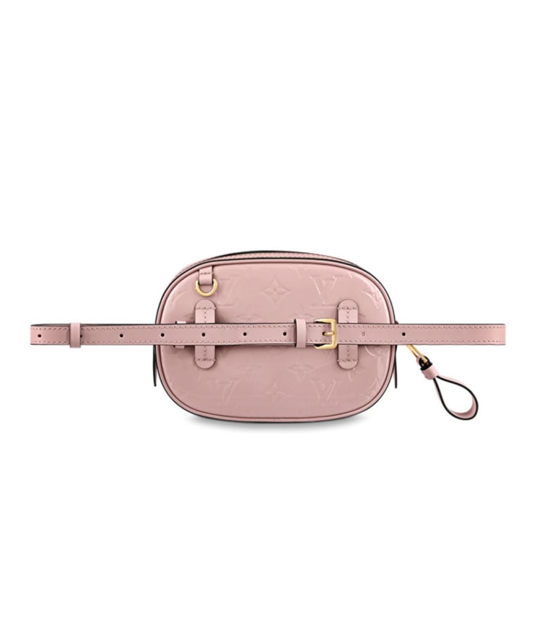 LOUIS VUITTON Розовая кожаная поясная сумка, фото 4