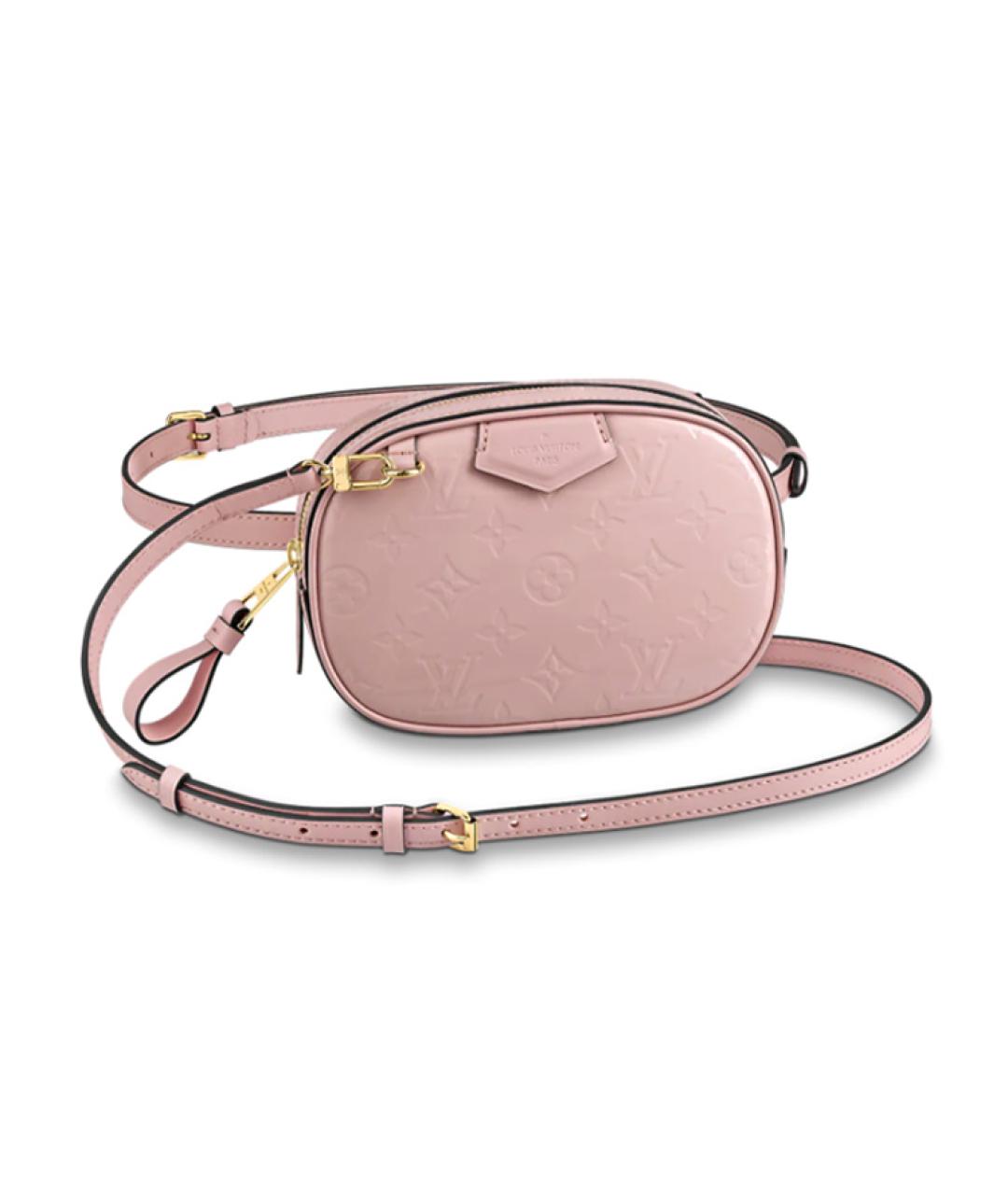 LOUIS VUITTON Розовая кожаная поясная сумка, фото 3