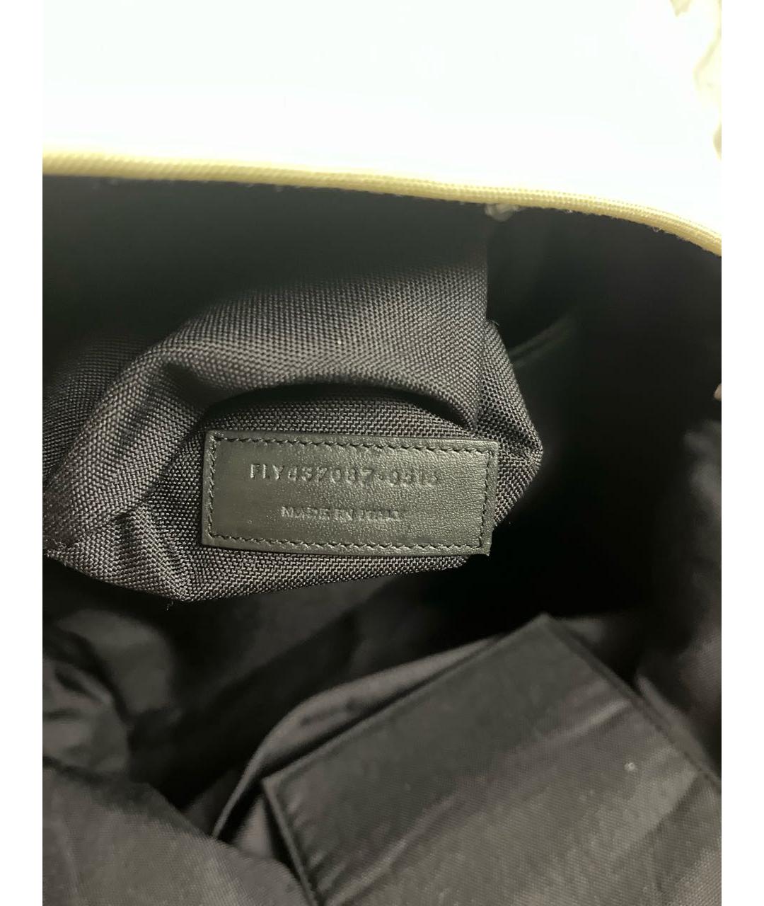 SAINT LAURENT Белый тканевый рюкзак, фото 8