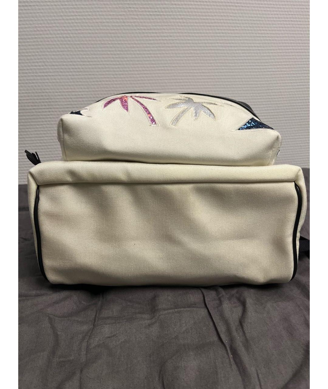 SAINT LAURENT Белый тканевый рюкзак, фото 7