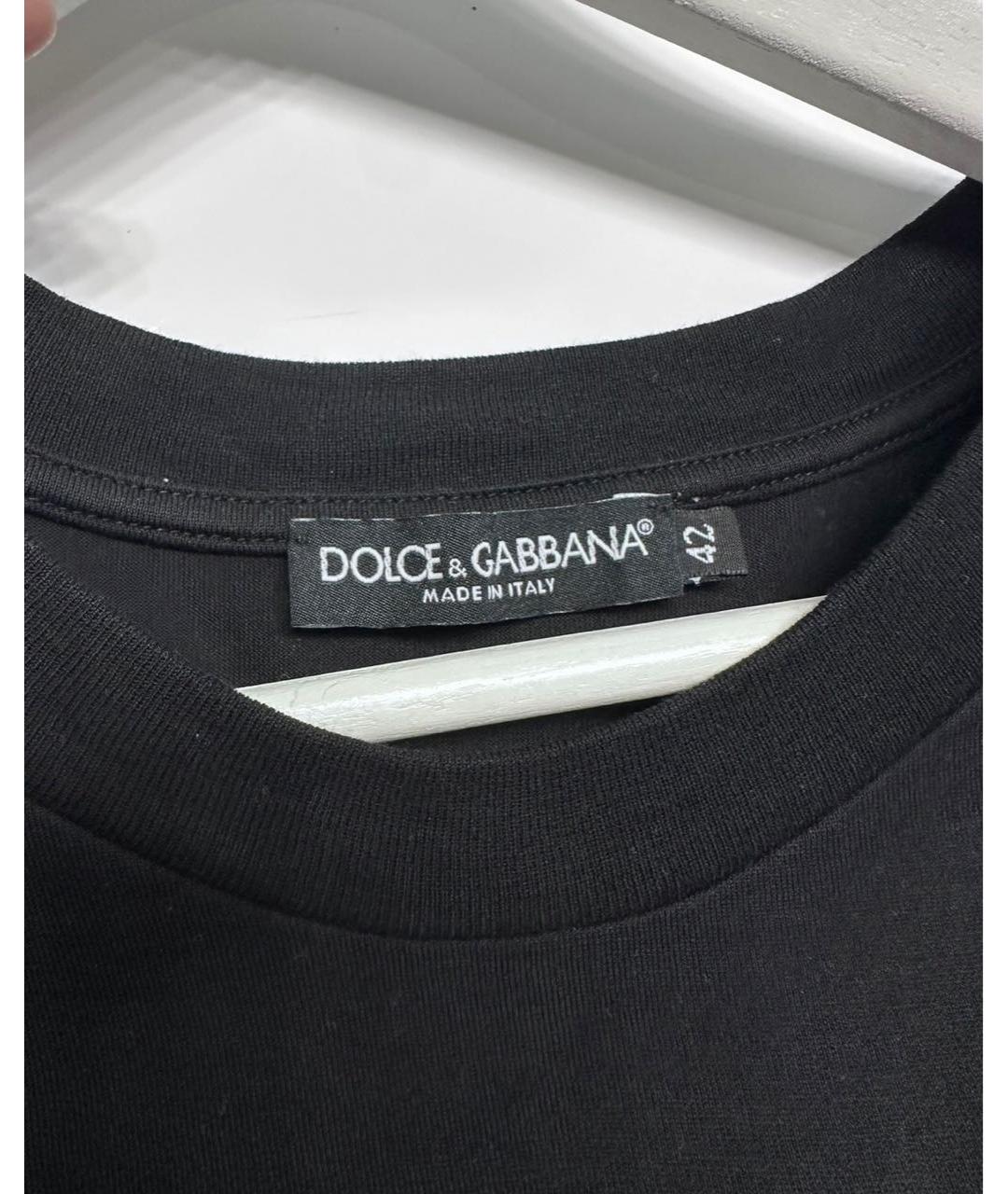PRADA Черная хлопковая футболка, фото 4