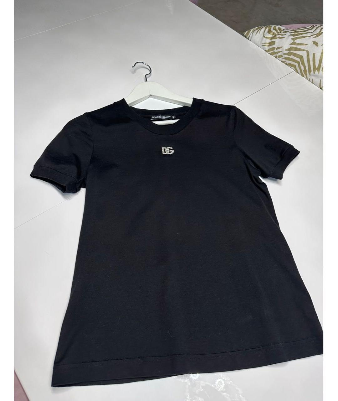 PRADA Черная хлопковая футболка, фото 2