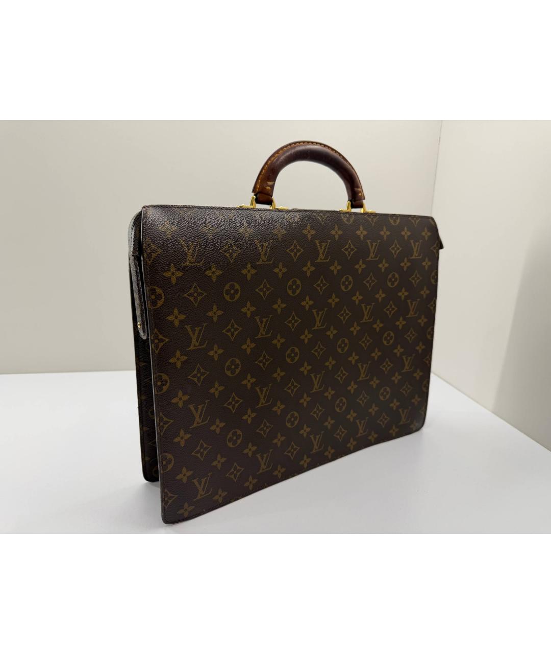 LOUIS VUITTON Коричневый портфель, фото 6