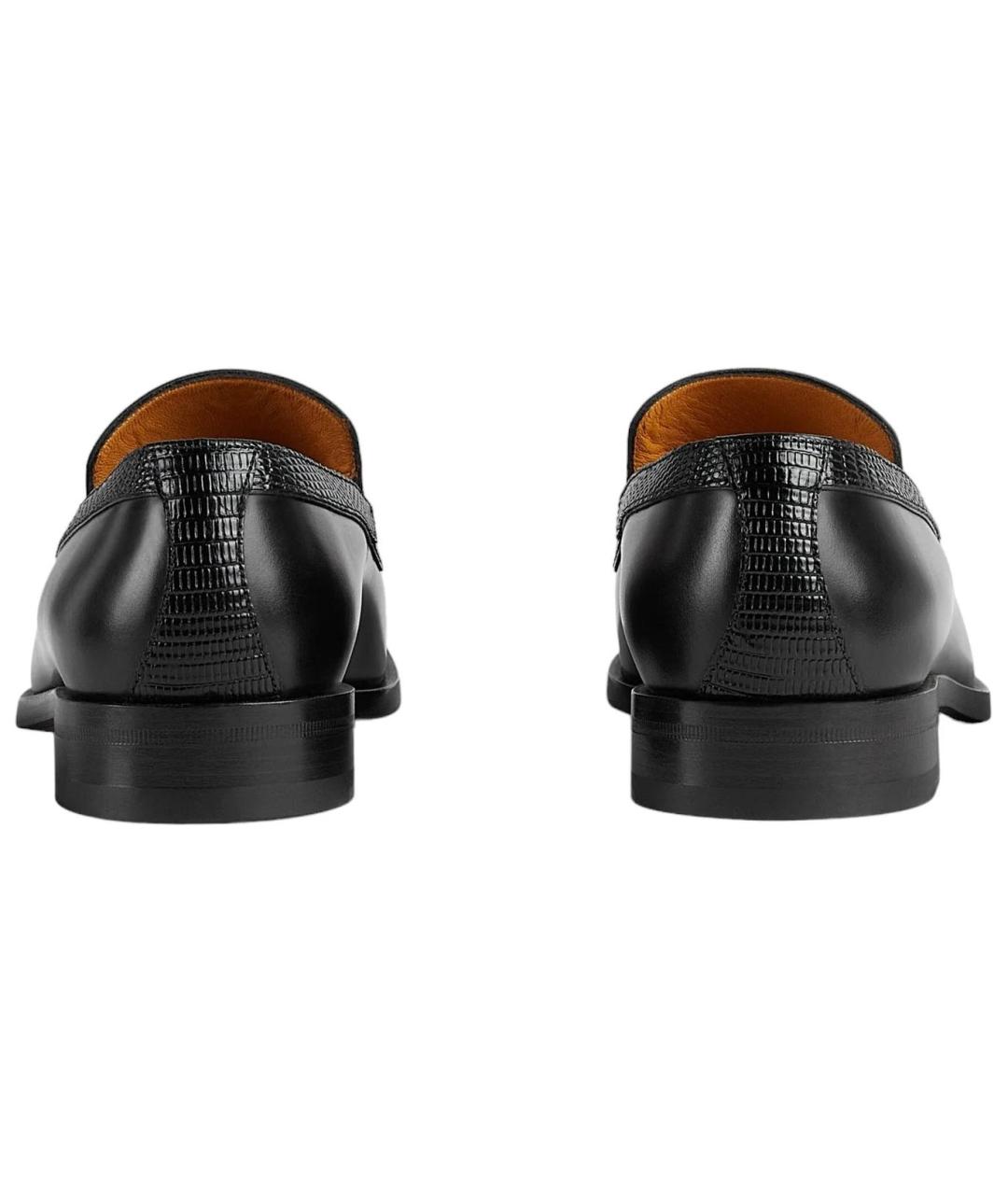 GUCCI Черные кожаные лоферы, фото 5