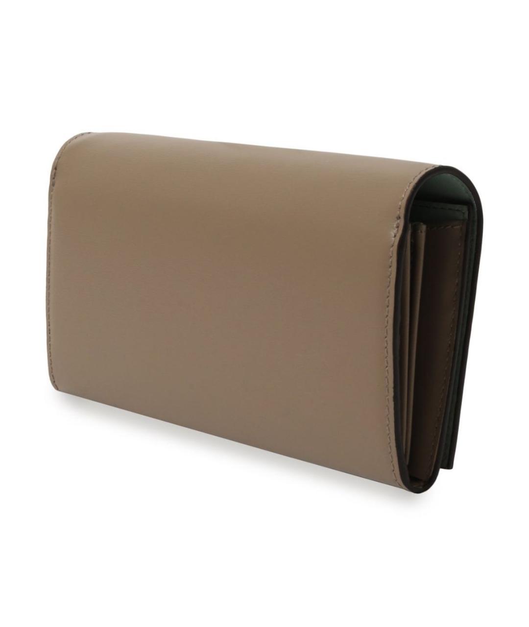 JIMMY CHOO Бежевый кожаный кошелек, фото 3