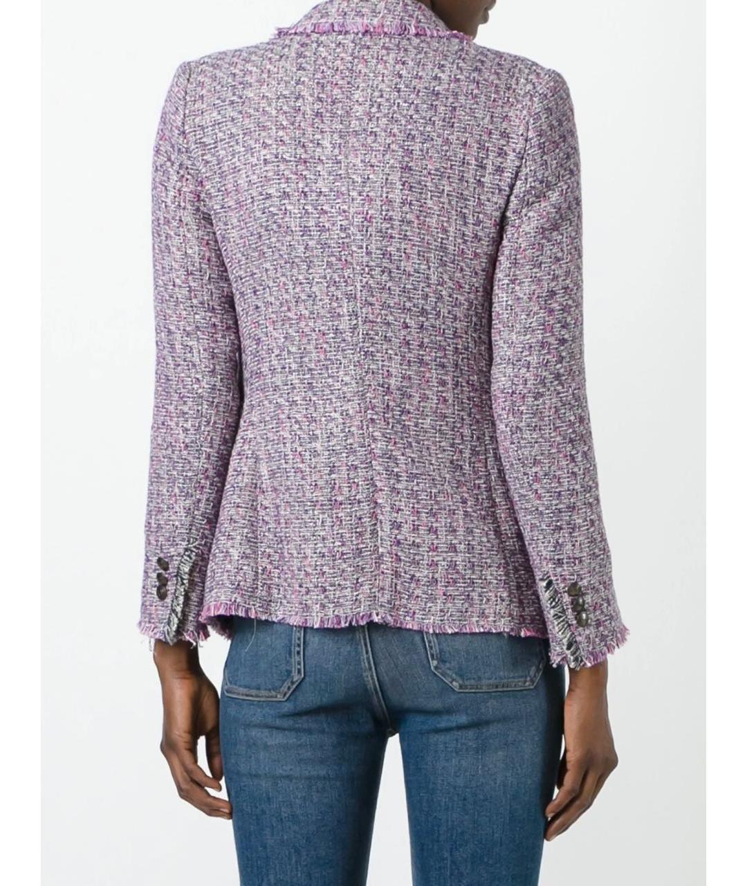 ETRO Фиолетовый хлопковый жакет/пиджак, фото 3