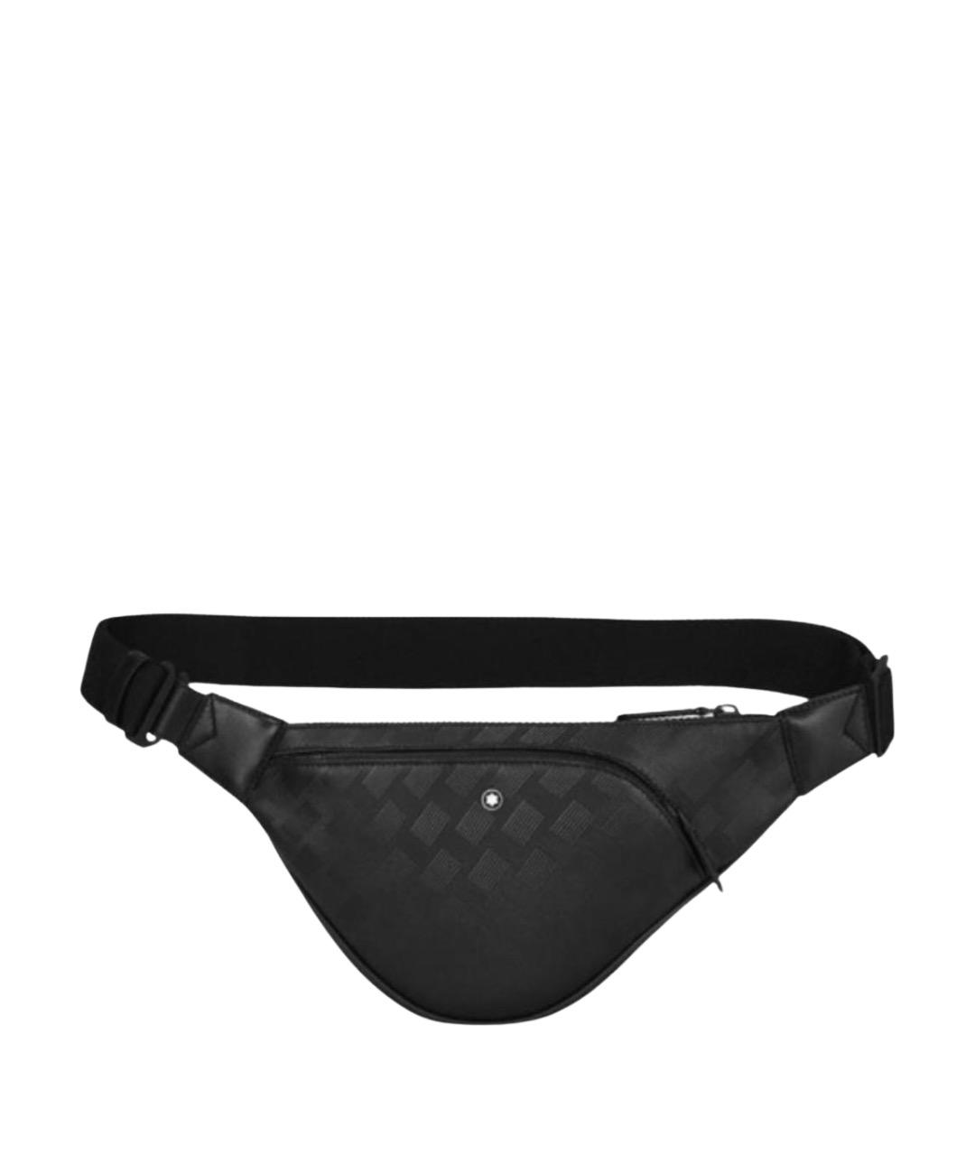 MONTBLANC Черная кожаная сумка на плечо, фото 1