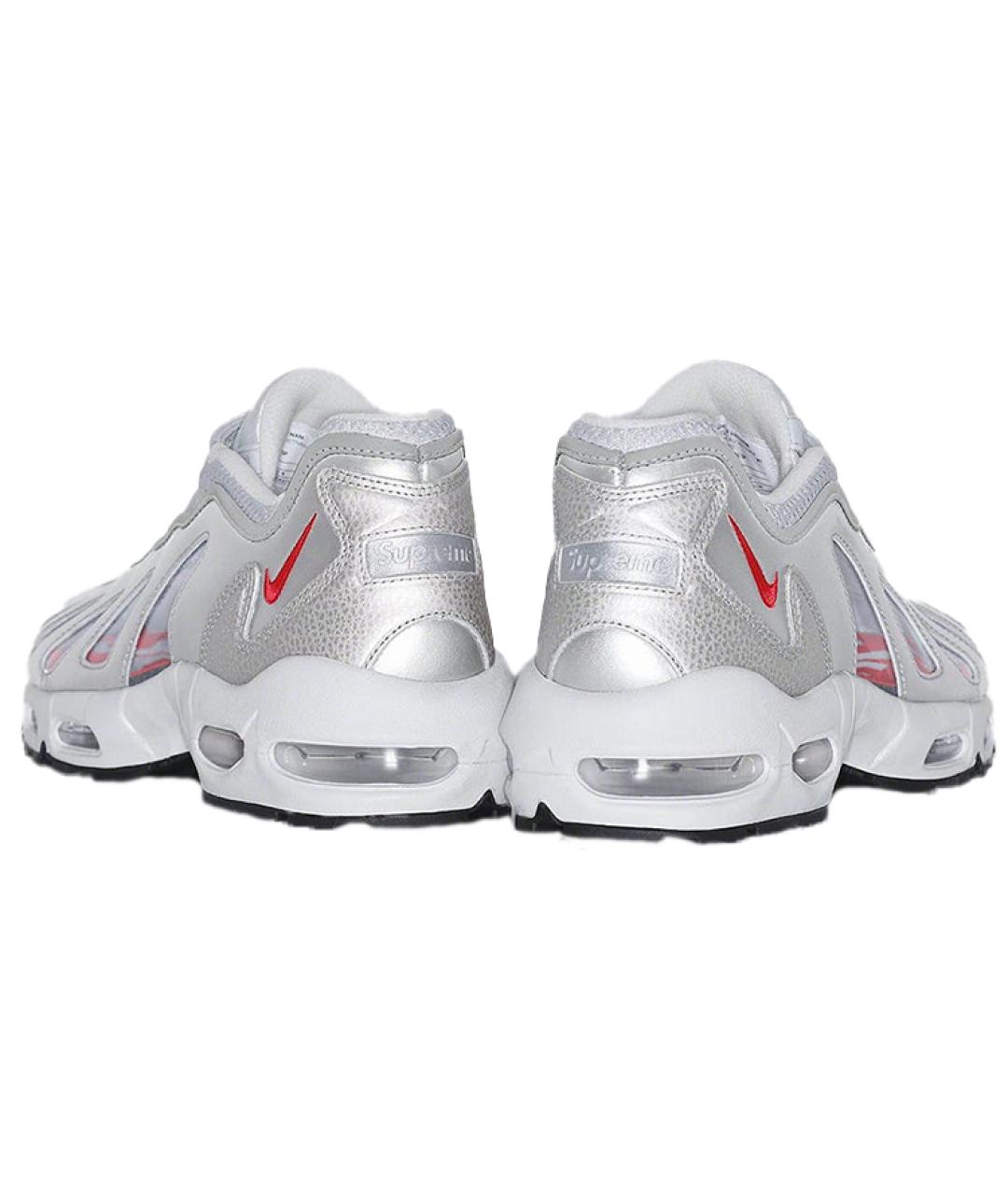 NIKE Серебряные синтетические низкие кроссовки / кеды, фото 5