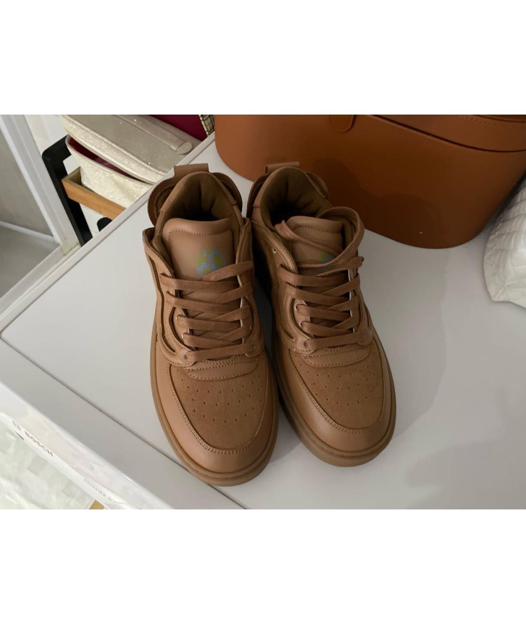 ADIDAS BY STELLA MCCARTNEY Коричневые кроссовки из искусственной кожи, фото 2