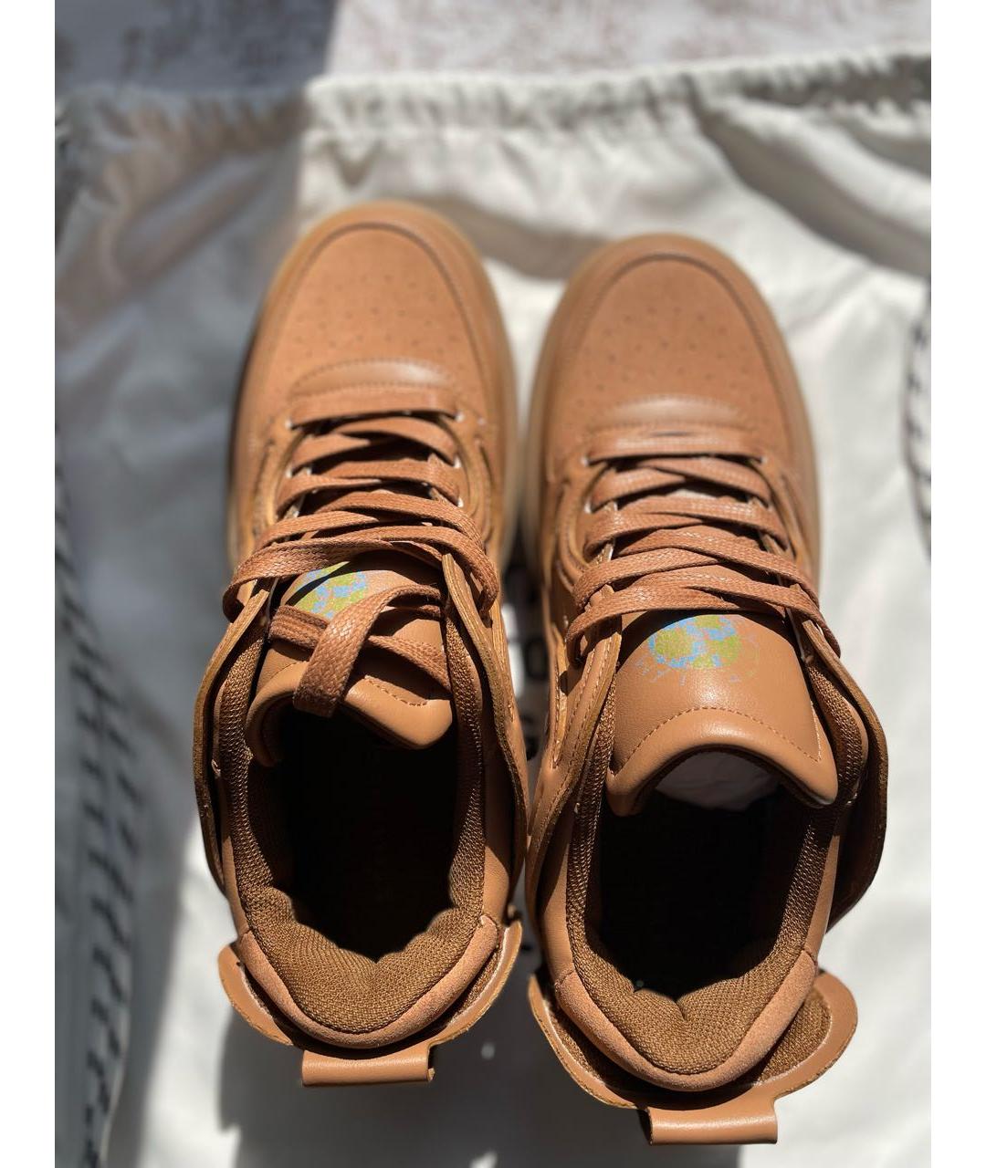 ADIDAS BY STELLA MCCARTNEY Коричневые кроссовки из искусственной кожи, фото 3