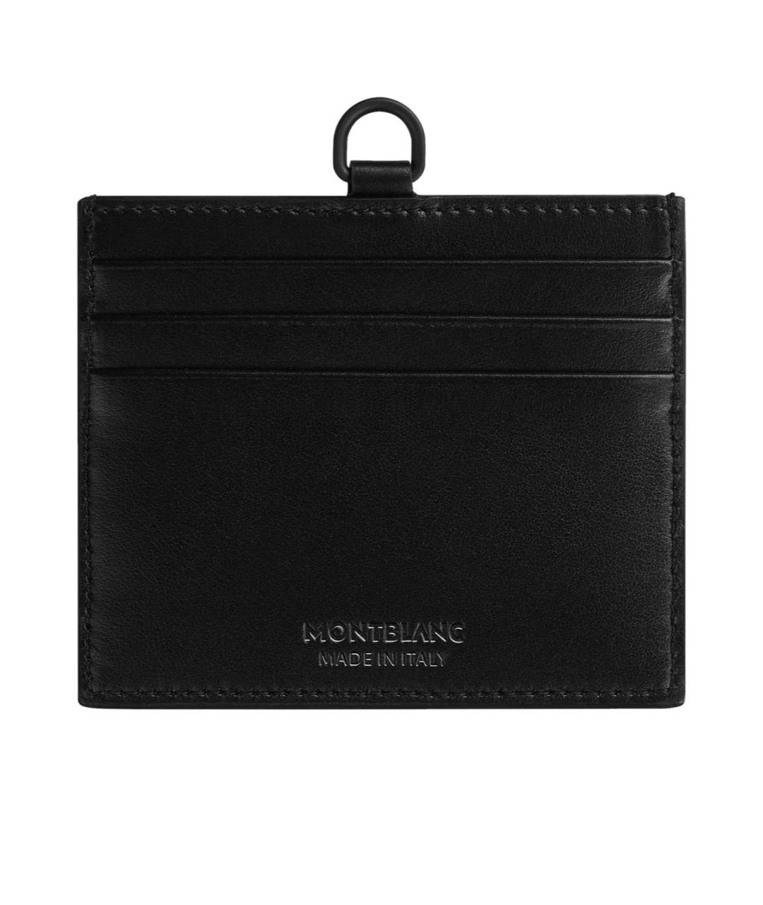 MONTBLANC Черный кожаный кардхолдер, фото 2