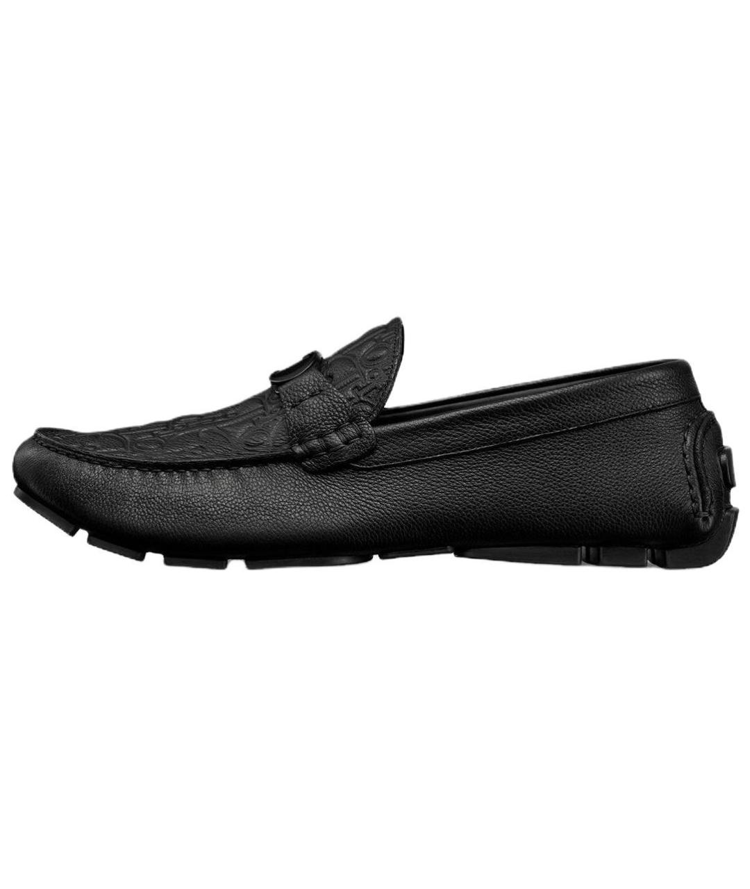 CHRISTIAN DIOR Черные кожаные лоферы, фото 2