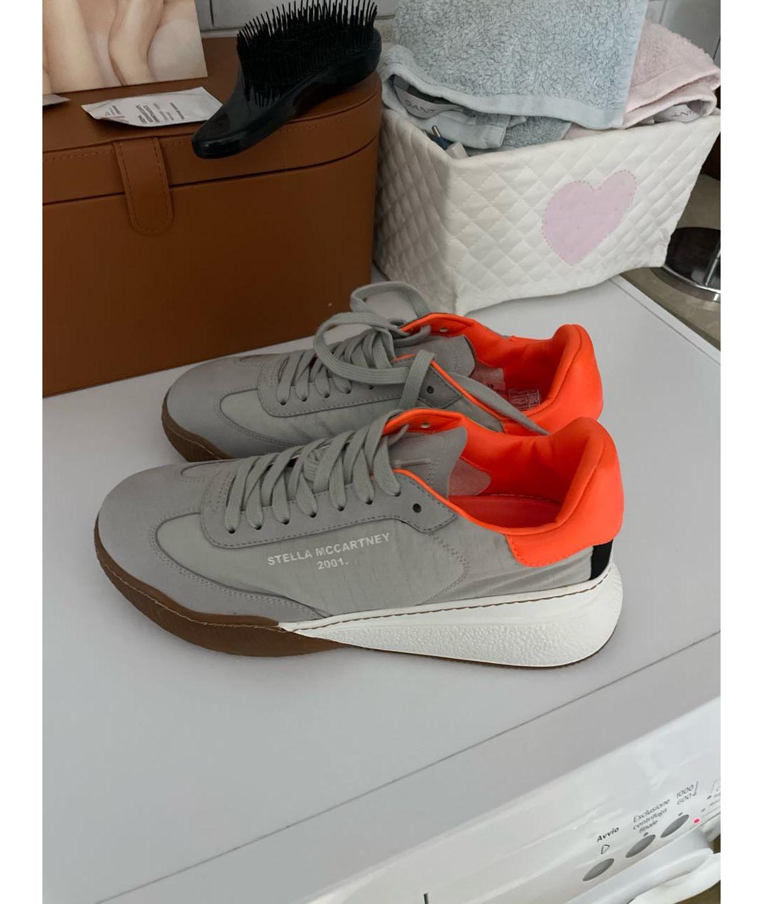 STELLA MCCARTNEY Серые синтетические кроссовки, фото 3