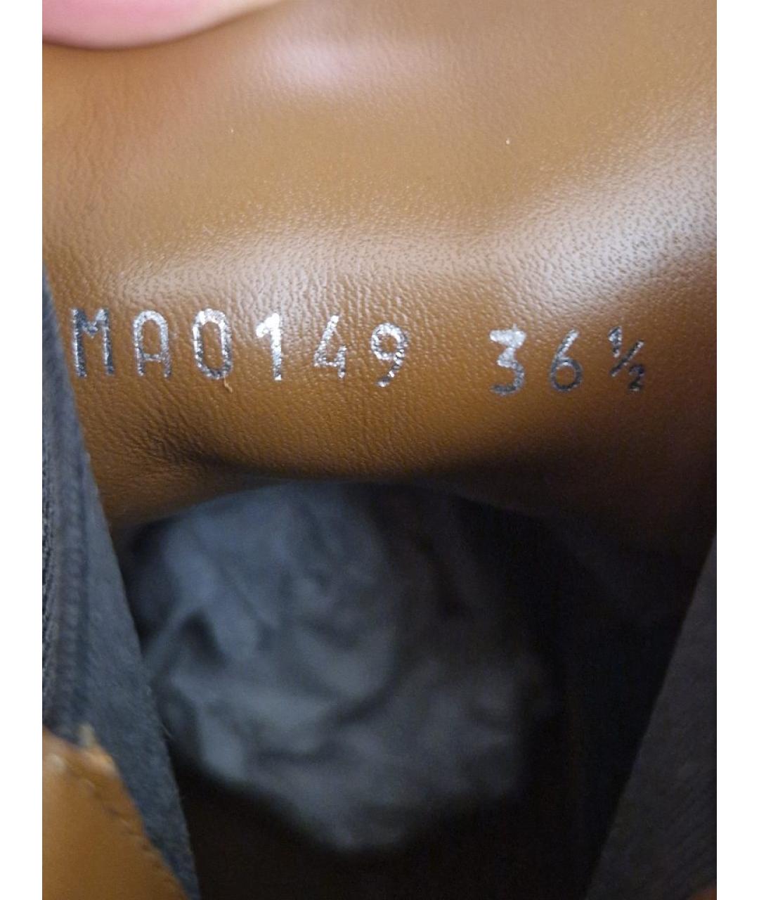 LOUIS VUITTON Коричневые замшевые полусапоги, фото 8