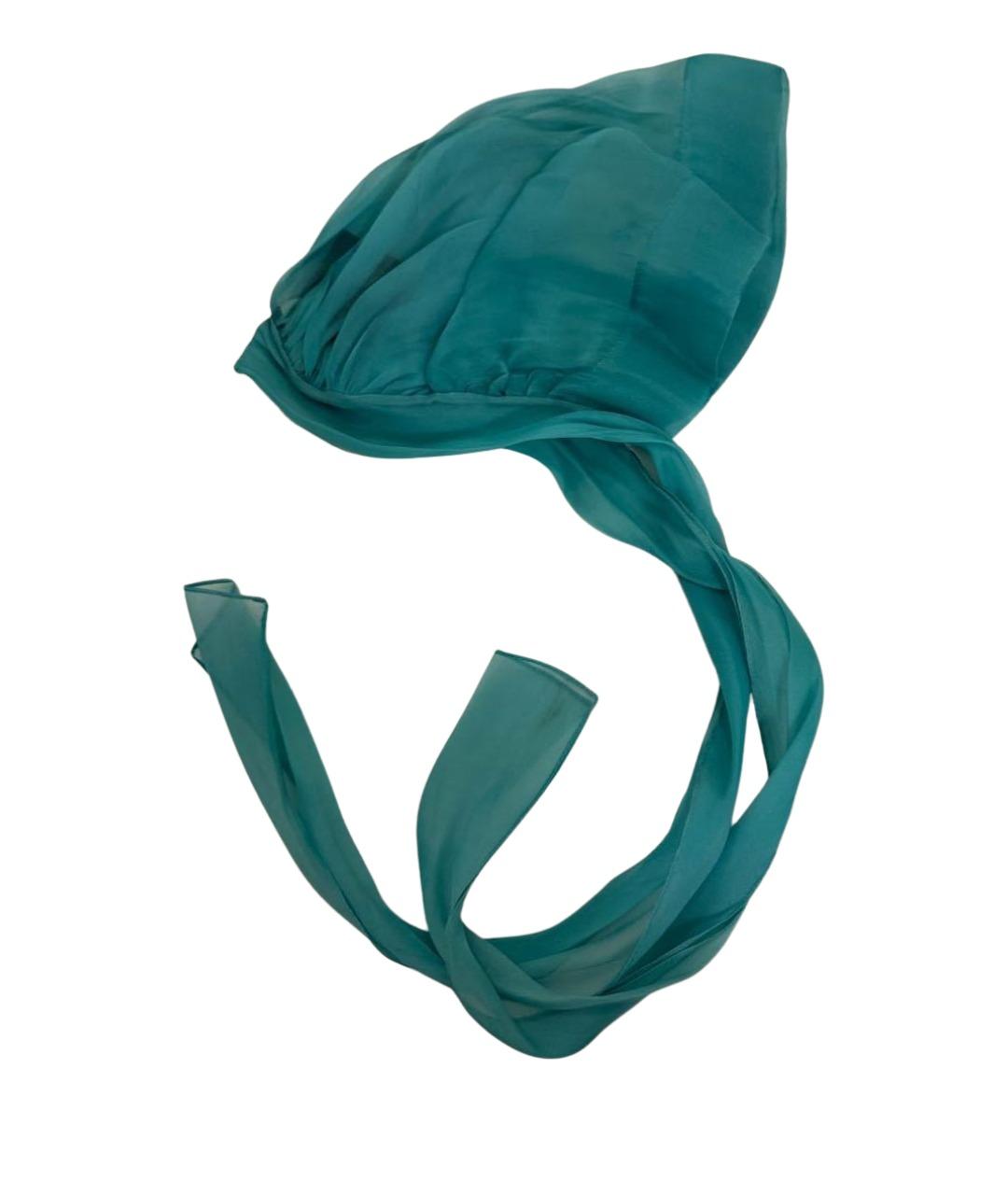 GUCCI Бирюзовая повязка на голову, фото 1