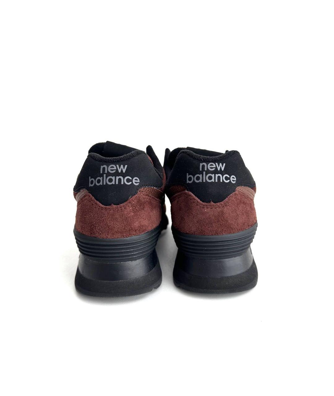 NEW BALANCE Коричневые замшевые кроссовки, фото 6