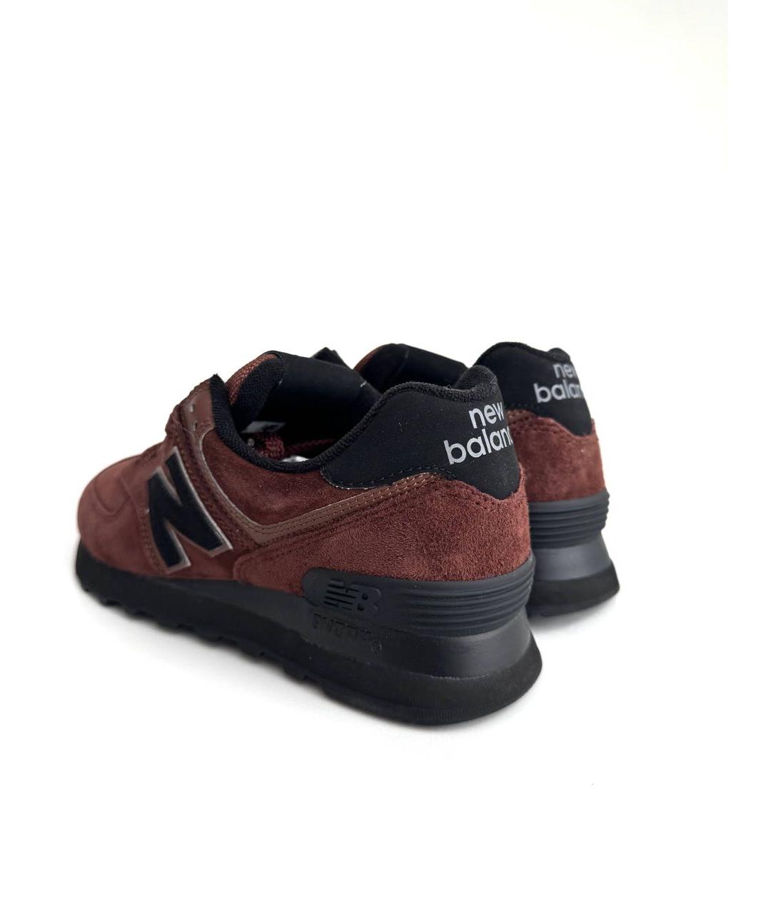 NEW BALANCE Коричневые замшевые кроссовки, фото 5