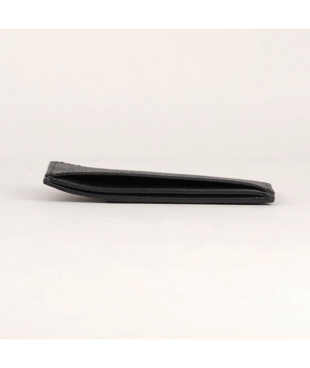 LOUIS VUITTON Черный кожаный кардхолдер, фото 7