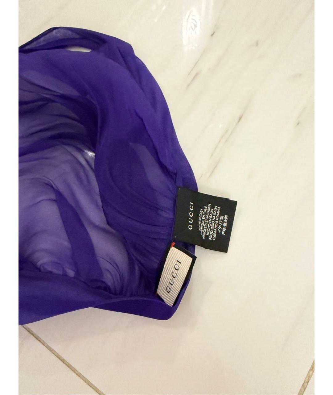 GUCCI Фиолетовая повязка на голову, фото 2