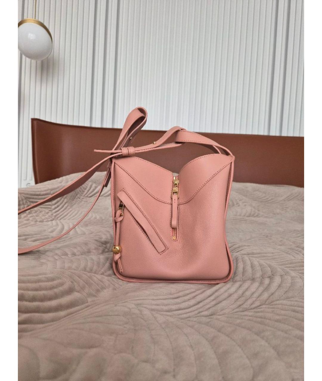 LOEWE Розовая кожаная сумка через плечо, фото 2