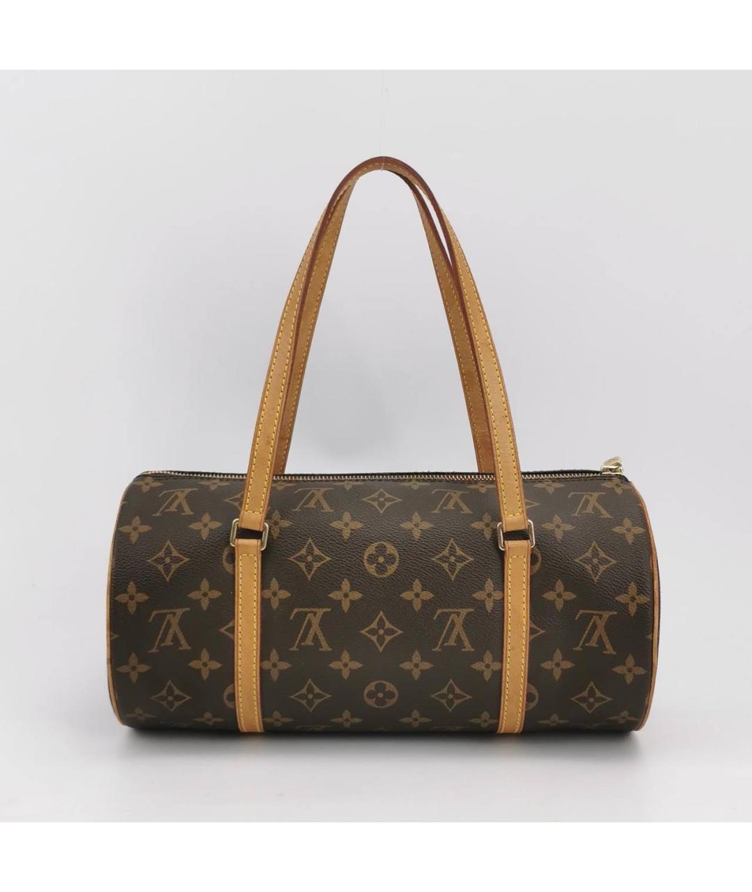 LOUIS VUITTON Коричневая сумка с короткими ручками, фото 8