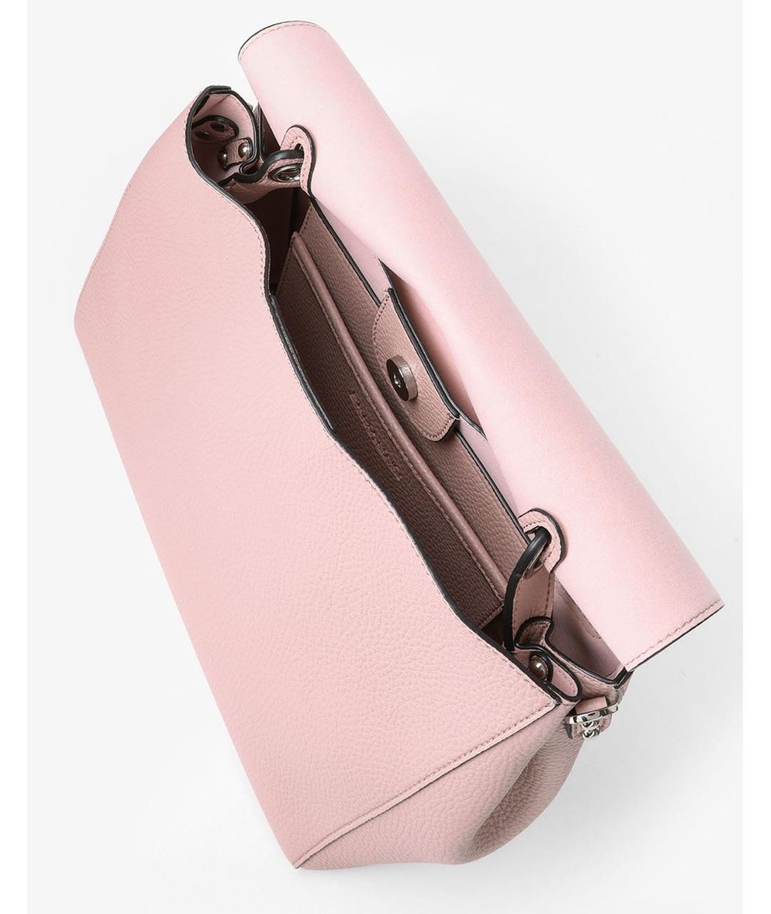 ERMANNO SCERVINO Розовая сумка с короткими ручками из искусственной кожи, фото 4