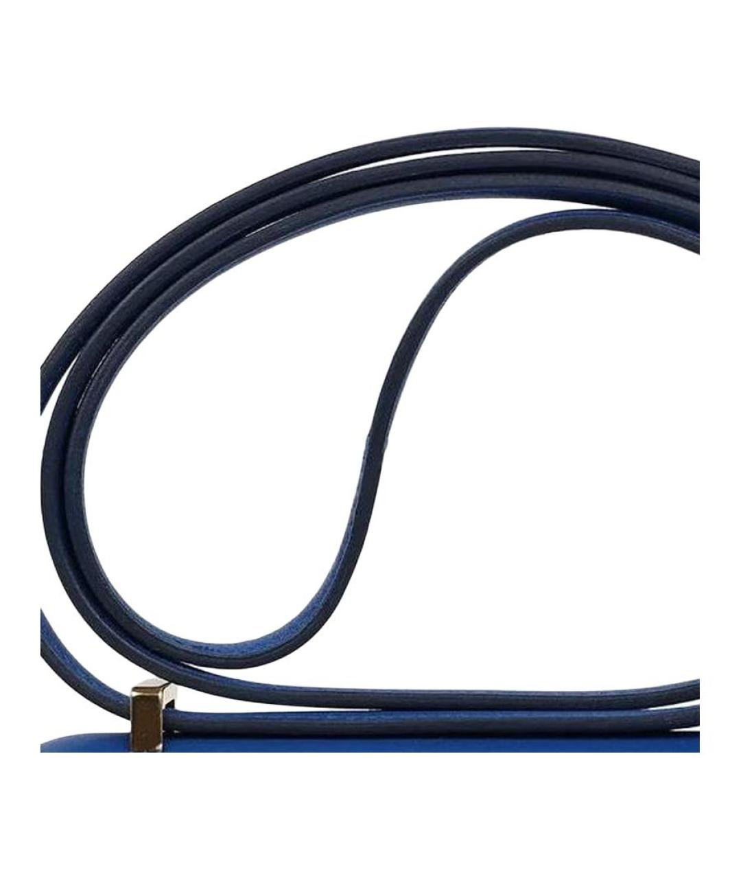 HERMES Синяя кожаная сумка через плечо, фото 2