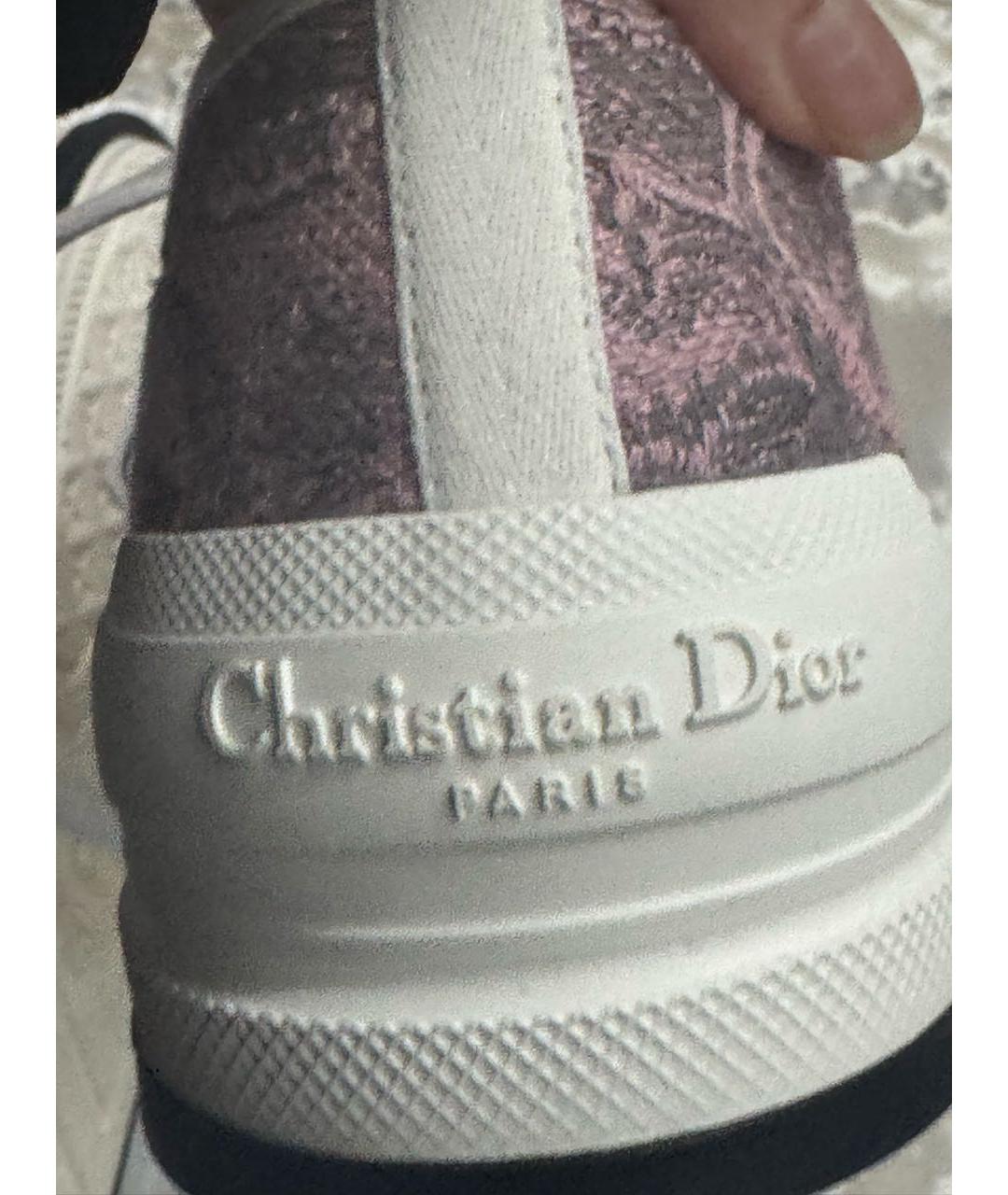 CHRISTIAN DIOR Розовые текстильные кеды, фото 5