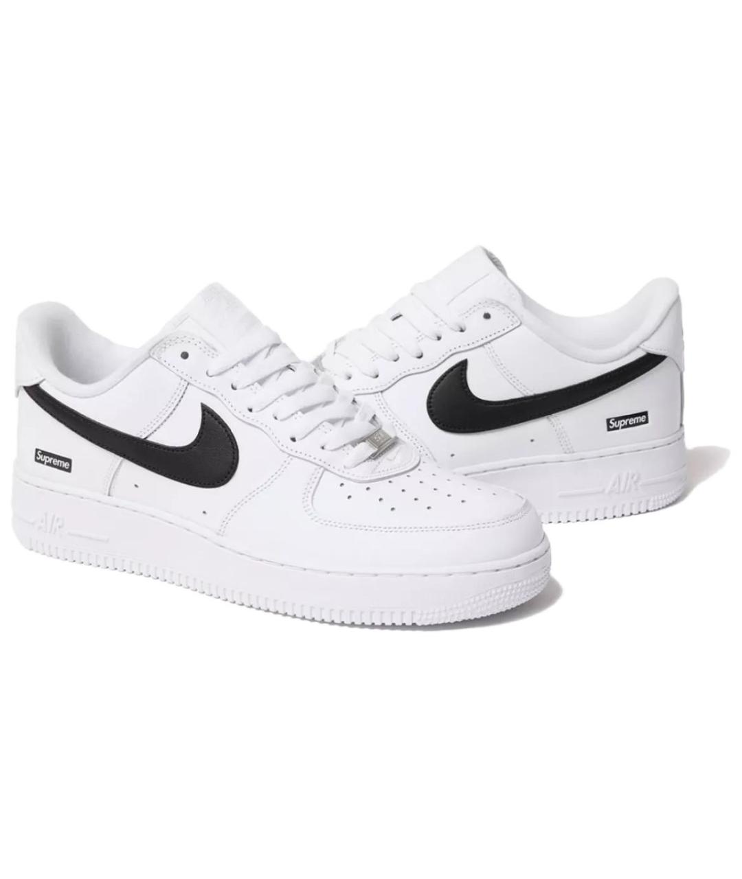 NIKE Белые кожаные кроссовки, фото 2