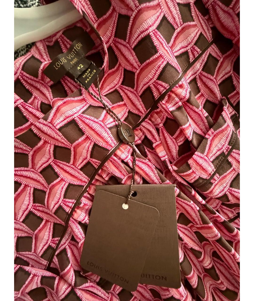 LOUIS VUITTON Розовое повседневное платье, фото 7