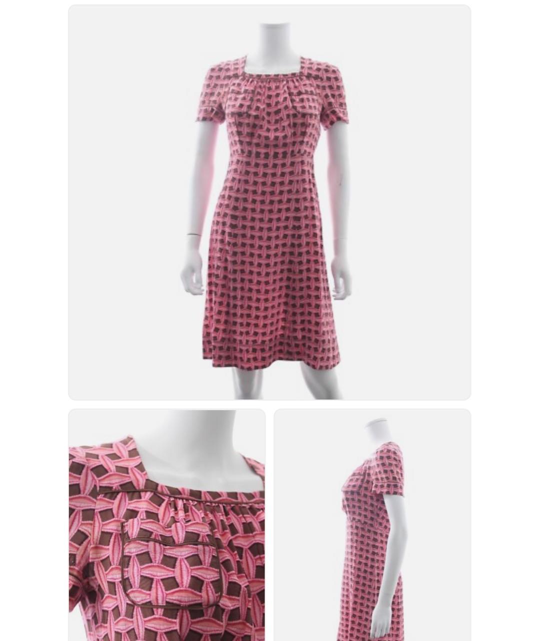 LOUIS VUITTON Розовое повседневное платье, фото 6