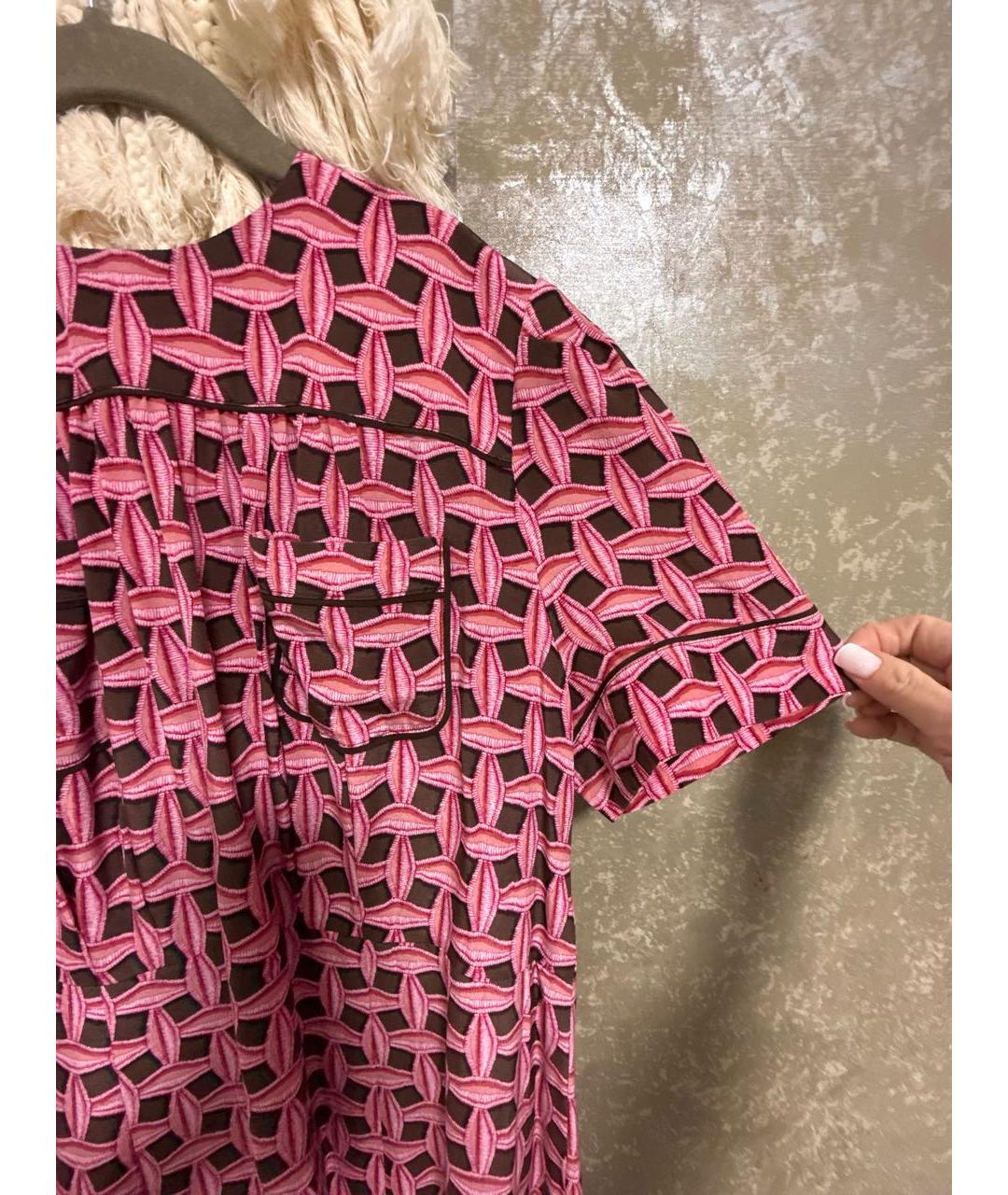 LOUIS VUITTON Розовое повседневное платье, фото 5