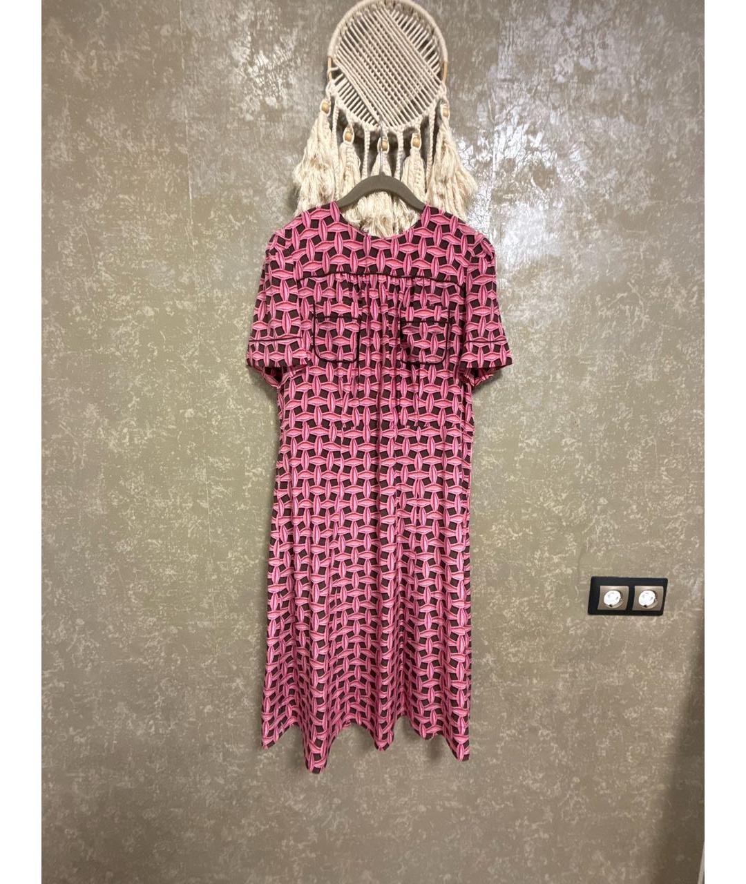 LOUIS VUITTON Розовое повседневное платье, фото 2