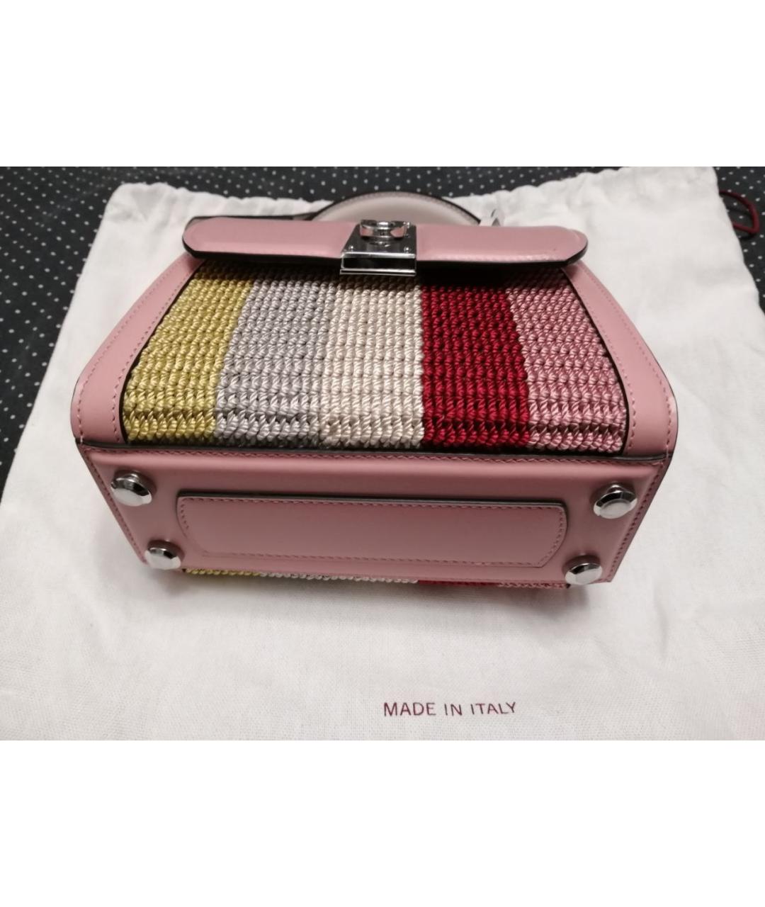 FERRAGAMO Розовая кожаная сумка через плечо, фото 2