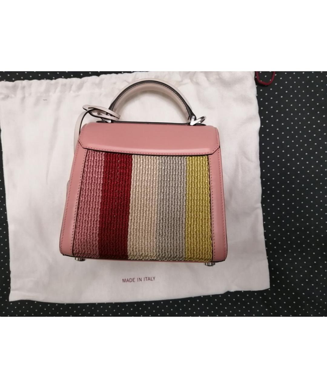 FERRAGAMO Розовая кожаная сумка через плечо, фото 3