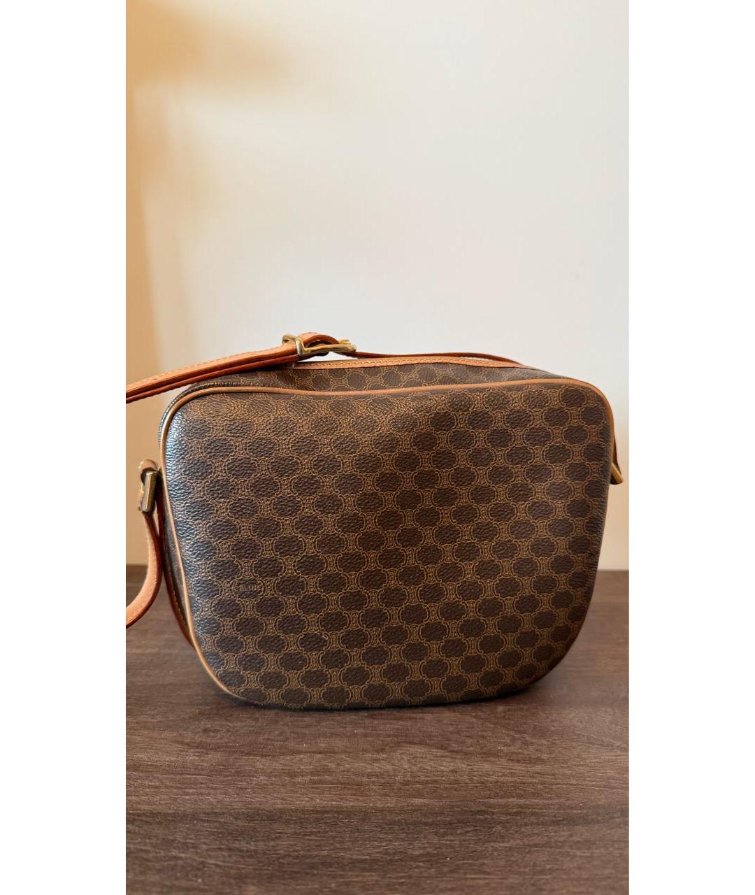 CELINE Коричневая сумка через плечо, фото 3