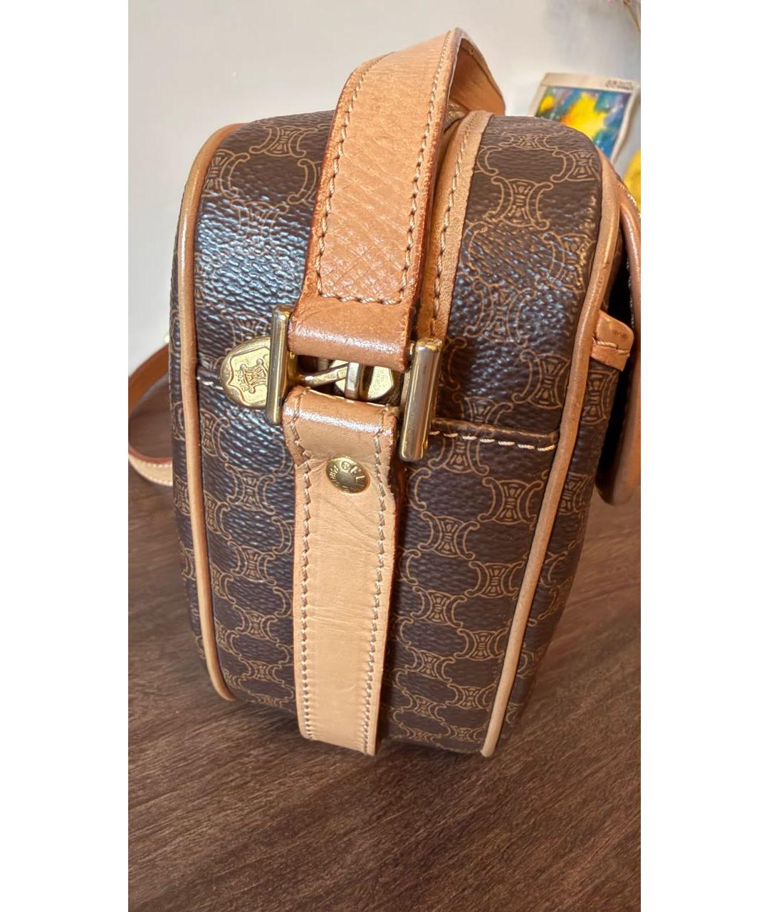 CELINE Коричневая сумка через плечо, фото 5