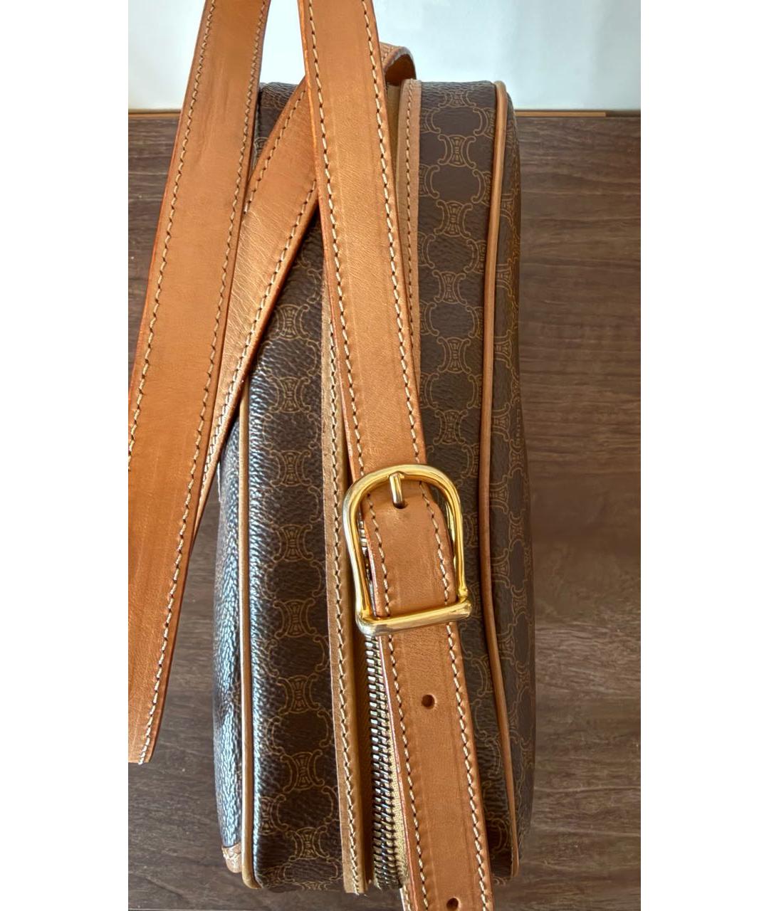 CELINE Коричневая сумка через плечо, фото 6