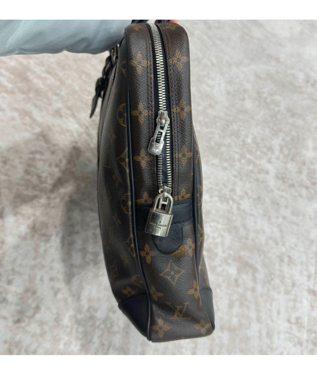 LOUIS VUITTON Коричневый портфель, фото 8