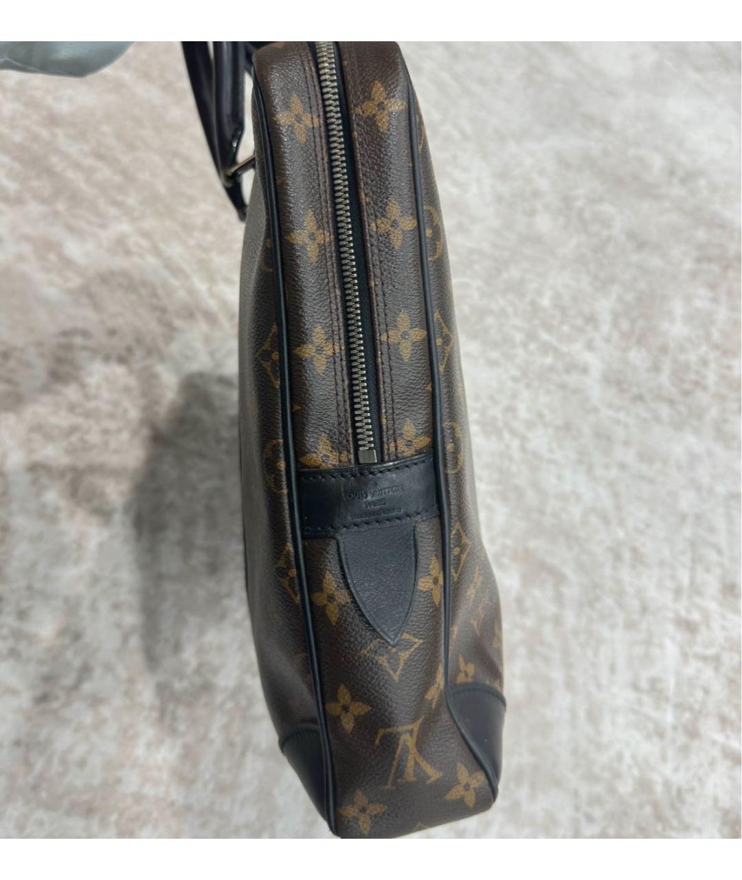 LOUIS VUITTON Коричневый портфель, фото 7