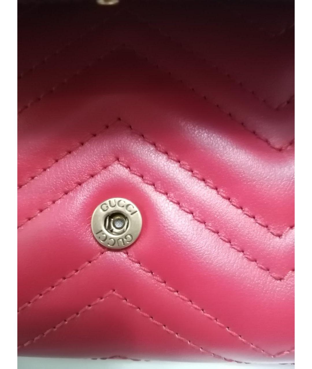 GUCCI Красный кожаный кошелек, фото 3