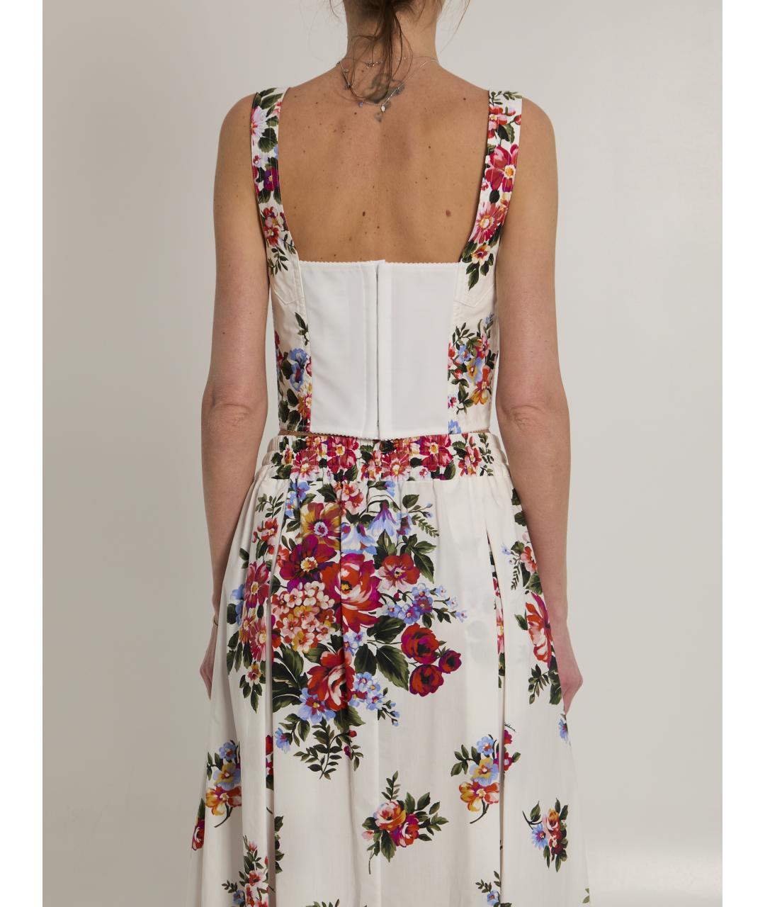 DOLCE&GABBANA Белая хлопковая футболка, фото 4