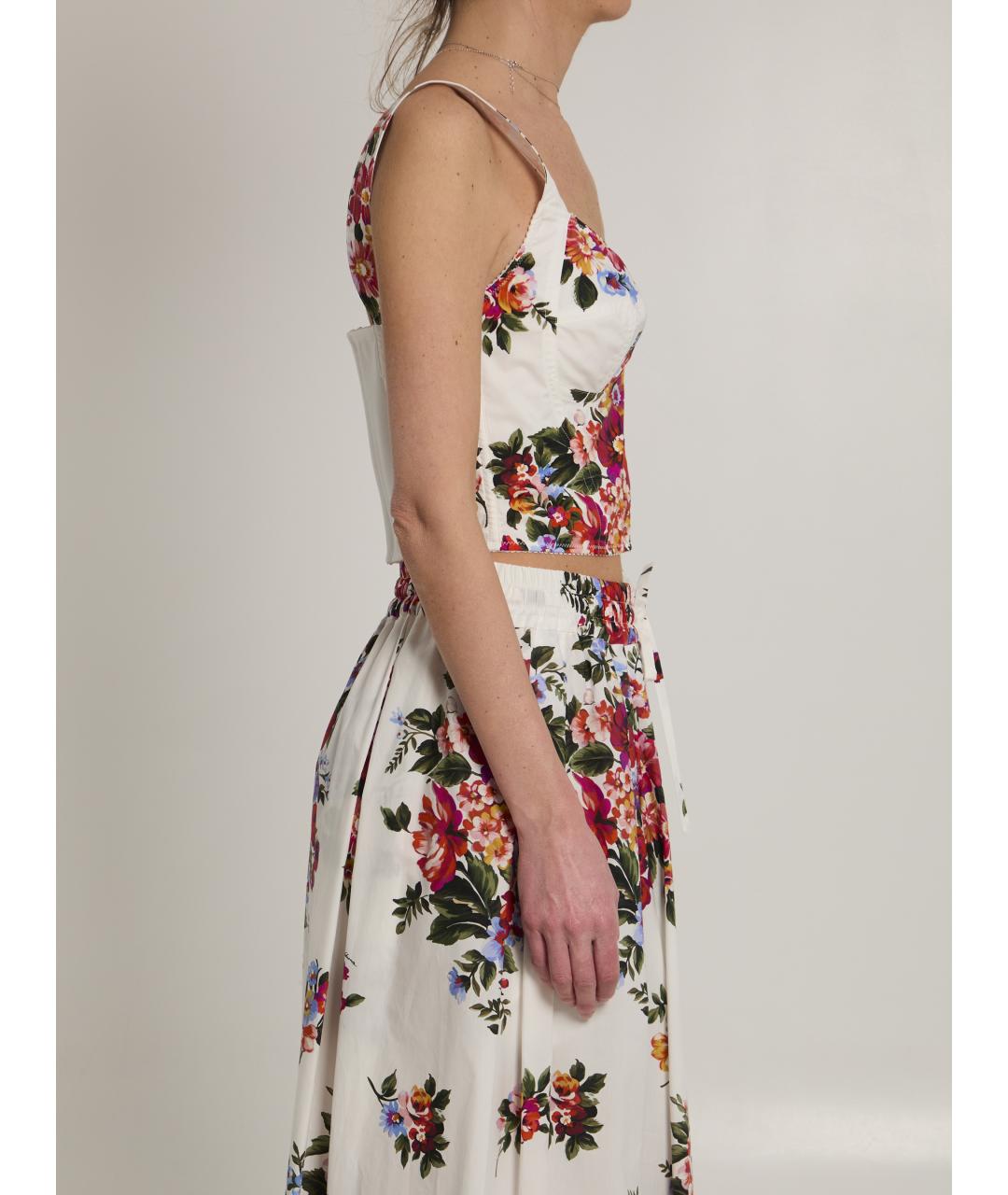 DOLCE&GABBANA Белая хлопковая футболка, фото 3