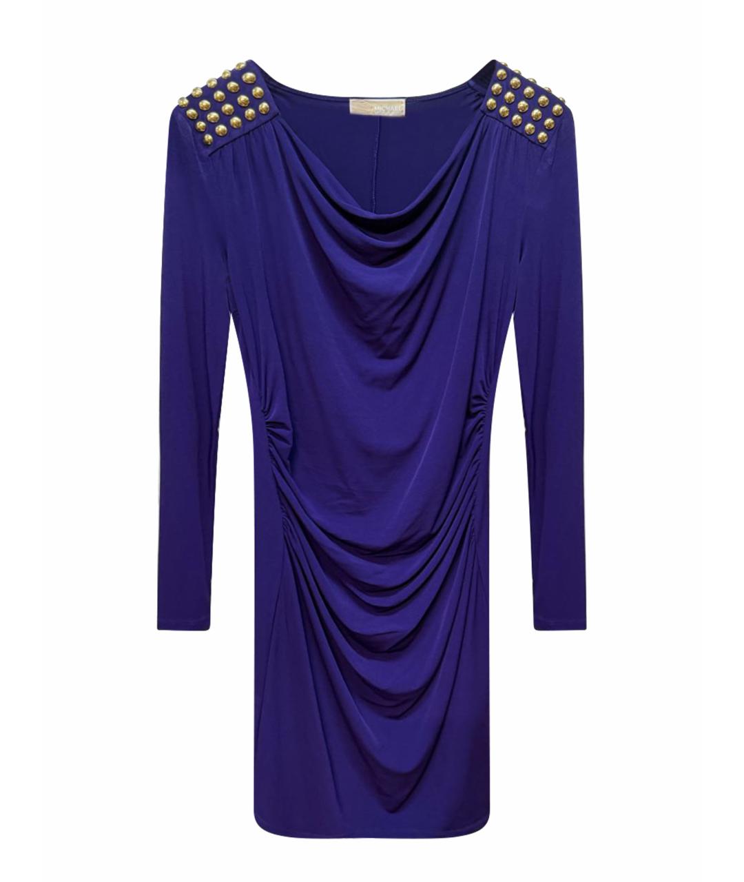 MICHAEL KORS Фиолетовое полиэстеровое повседневное платье, фото 1