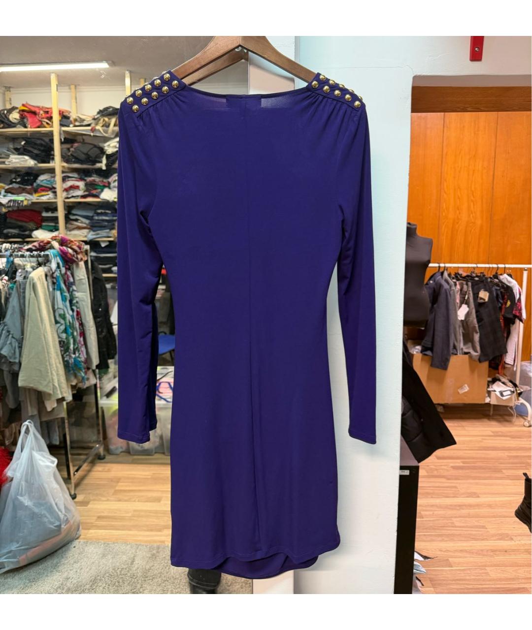 MICHAEL KORS Фиолетовое полиэстеровое повседневное платье, фото 2