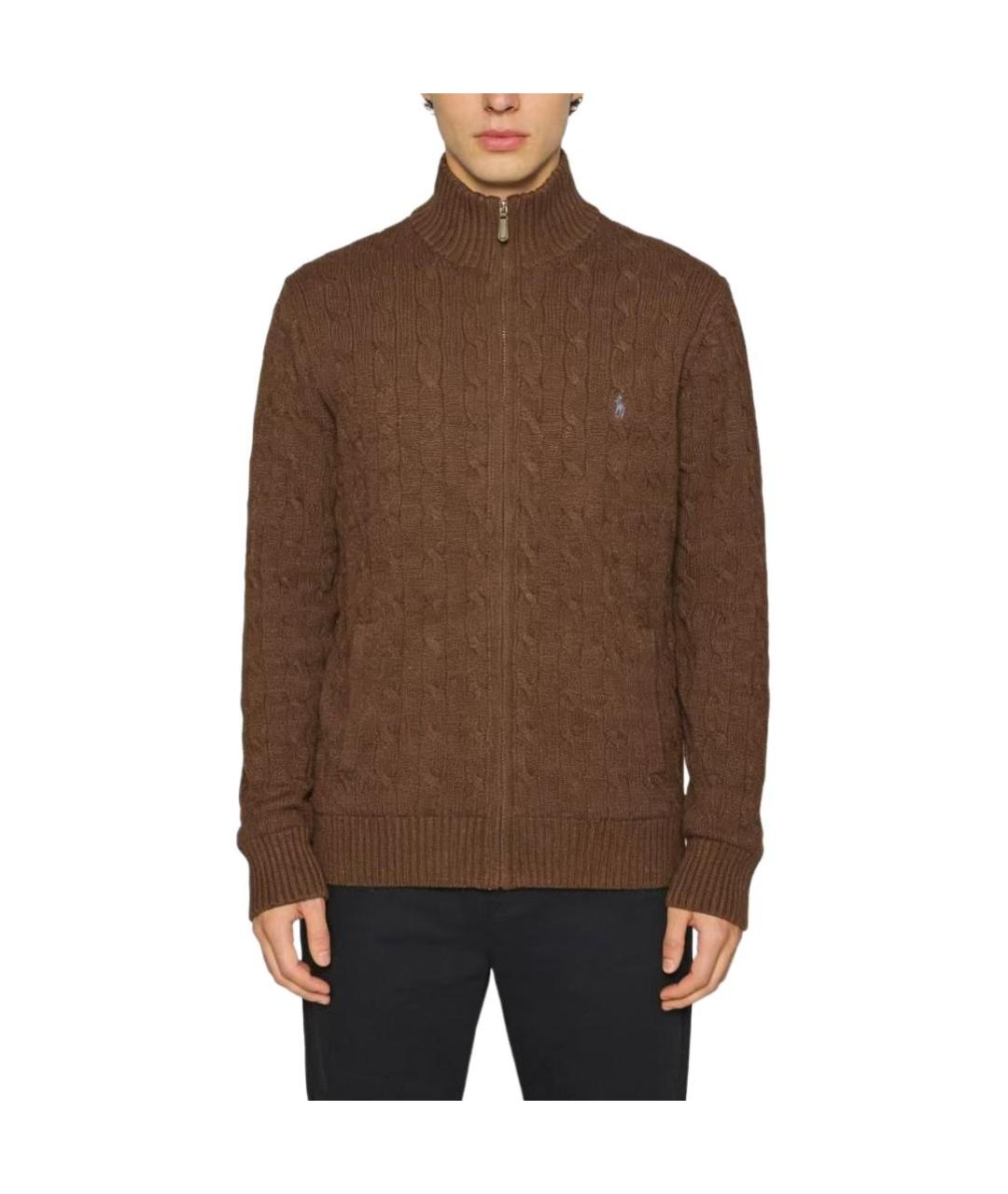 POLO RALPH LAUREN Коричневый джемпер / свитер, фото 2