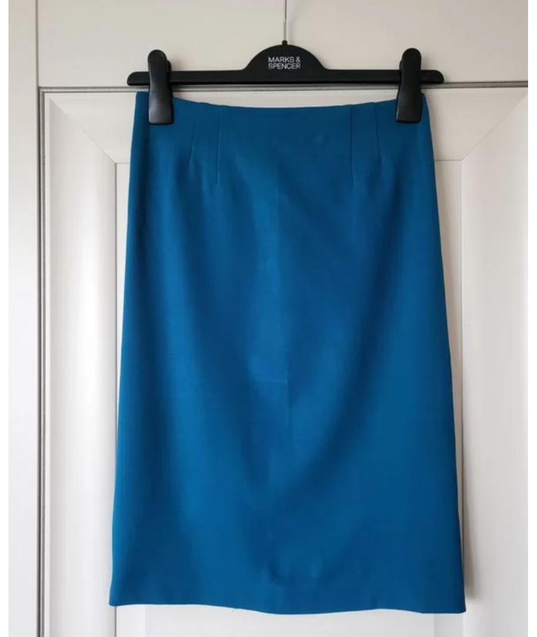 M MISSONI Бирюзовая вискозная юбка миди, фото 5