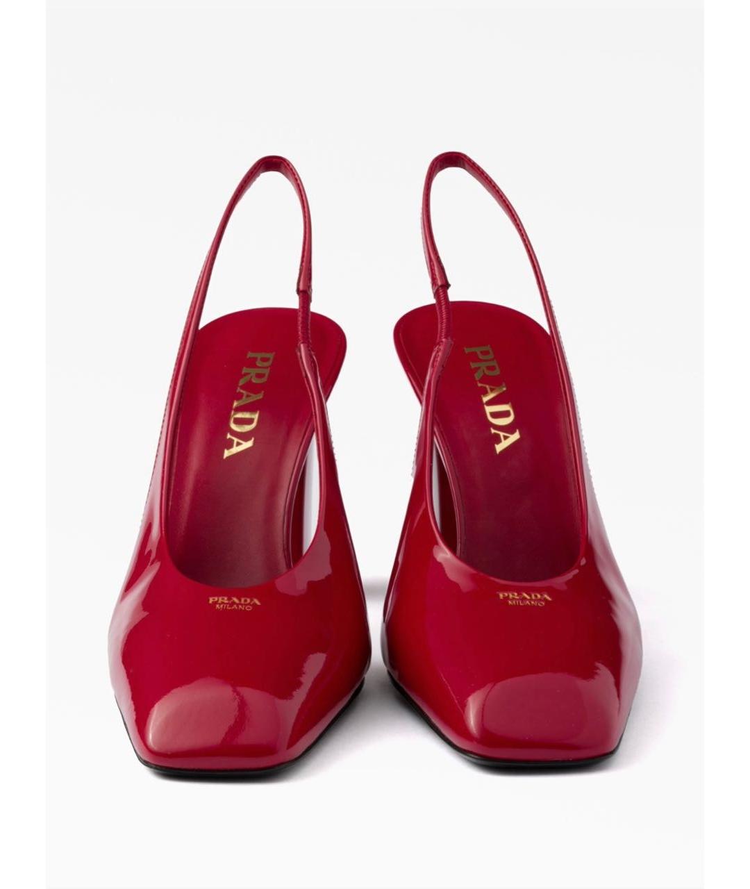 PRADA Красные туфли из лакированной кожи, фото 2