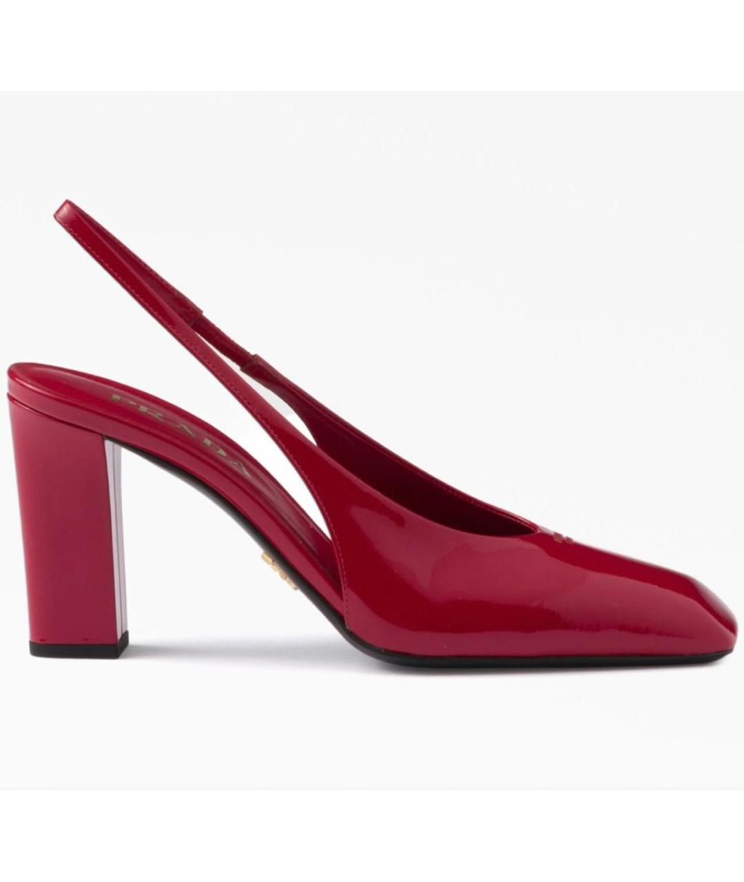 PRADA Красные туфли из лакированной кожи, фото 8